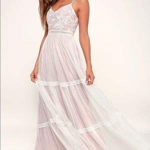 White Embroidered Maxi Dress
